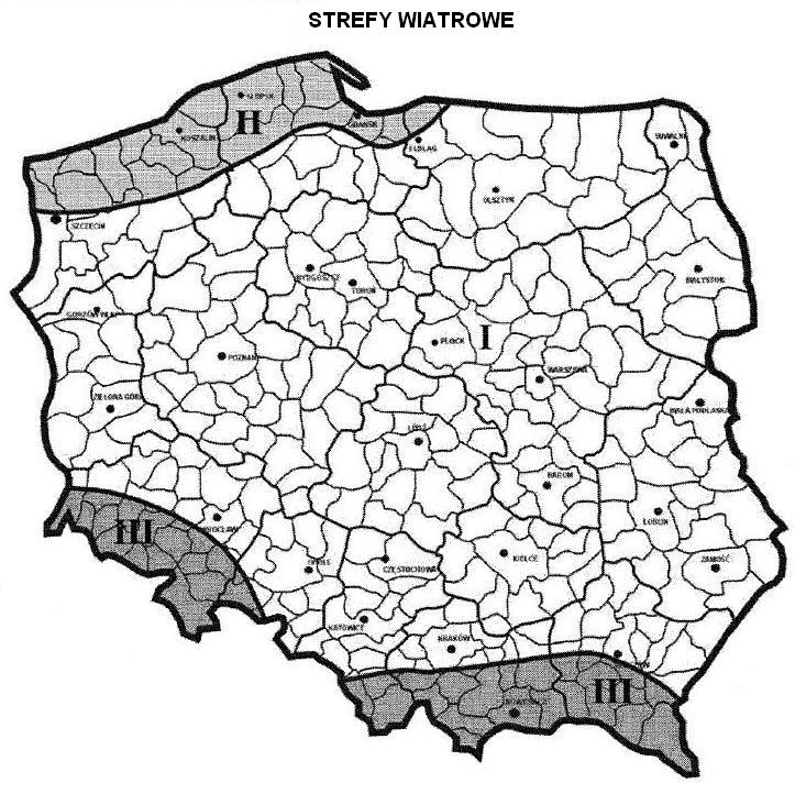 Strefy wiatrowe w Polsce